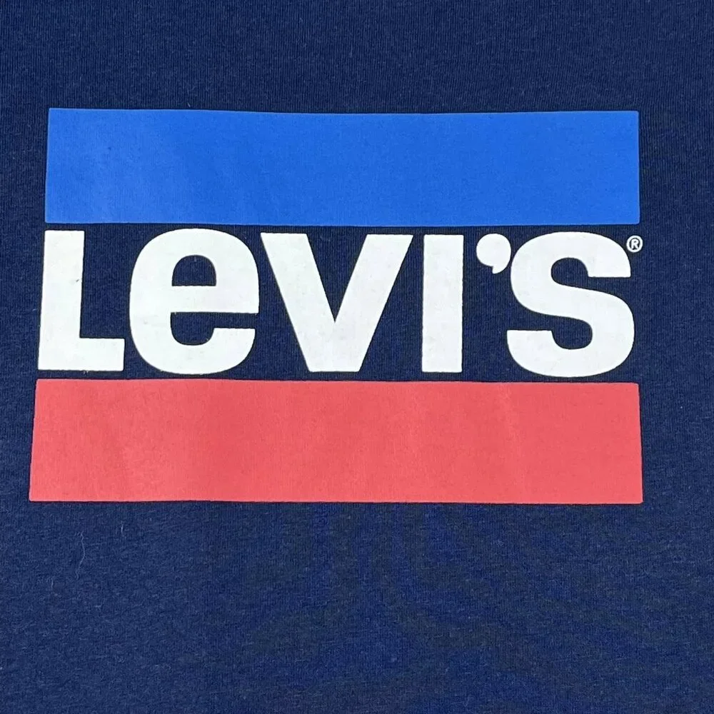Levi's‎ Boys Shorts & T-Shirt Outfit Set Size 6-7 Blue/Beige Casual Stylish
